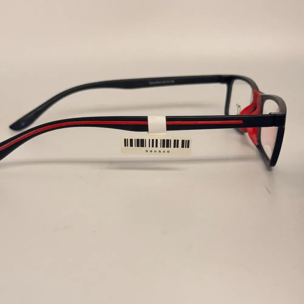 Modz Titanium Eyeglasses Frame Men's Magnum Black Rectangle 53-18-150 H17413‎